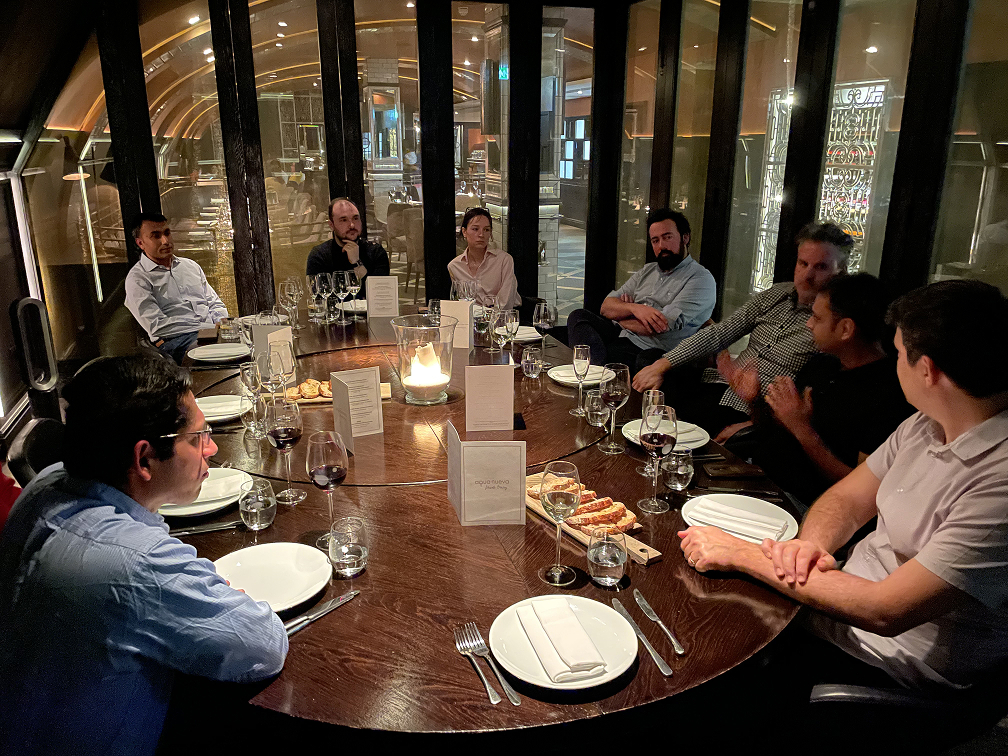 Executive dinner conversation