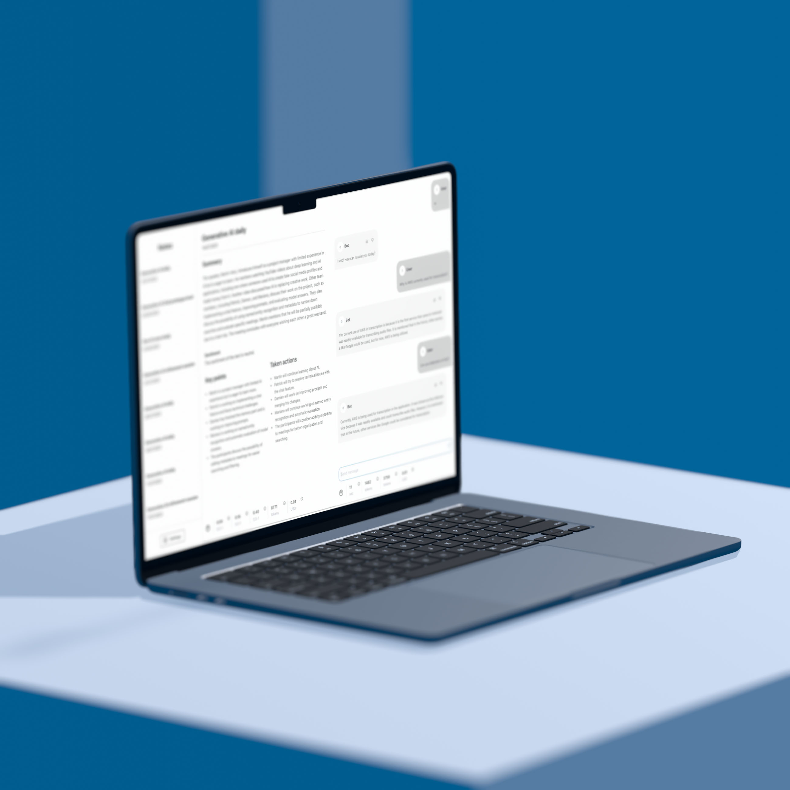 Generative AI meeting insights web app - Process - Image 1